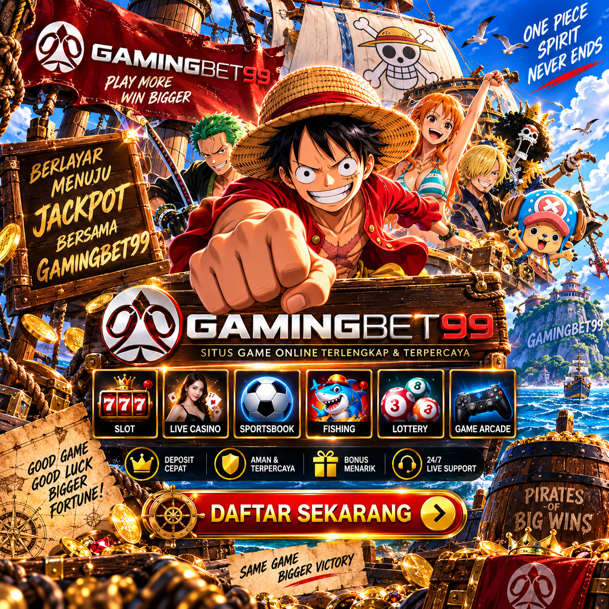 Petualangan GAMINGBET99 dengan kapal bajak laut dan harta karun